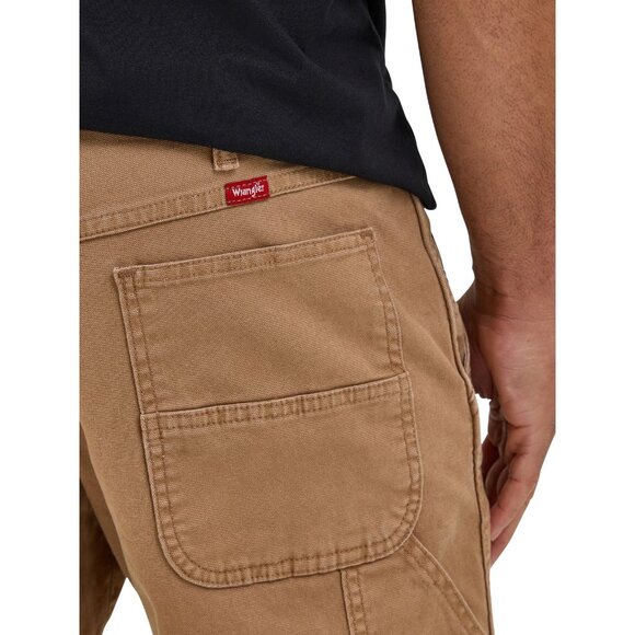 Wrangler Big Men's Relaxed Fit Carpenter Denim Short, Size 40, 11" Inseam, Brown - Picture 8 of 8